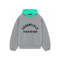 SS24 Hoodie Dark Heather Oatmeal/Mint Leaf