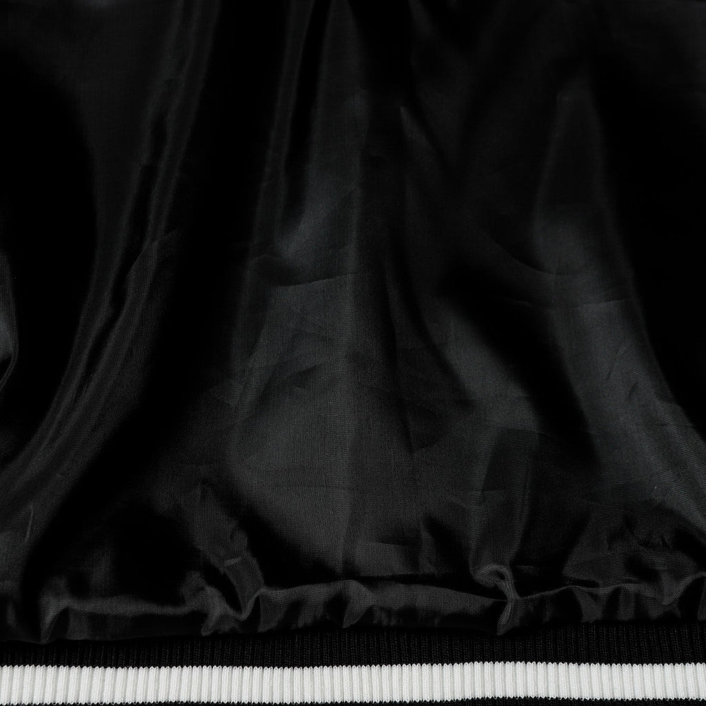 Chrome-Hearts Varsity Jacket - Black White Gothic Baseball Coat 2206