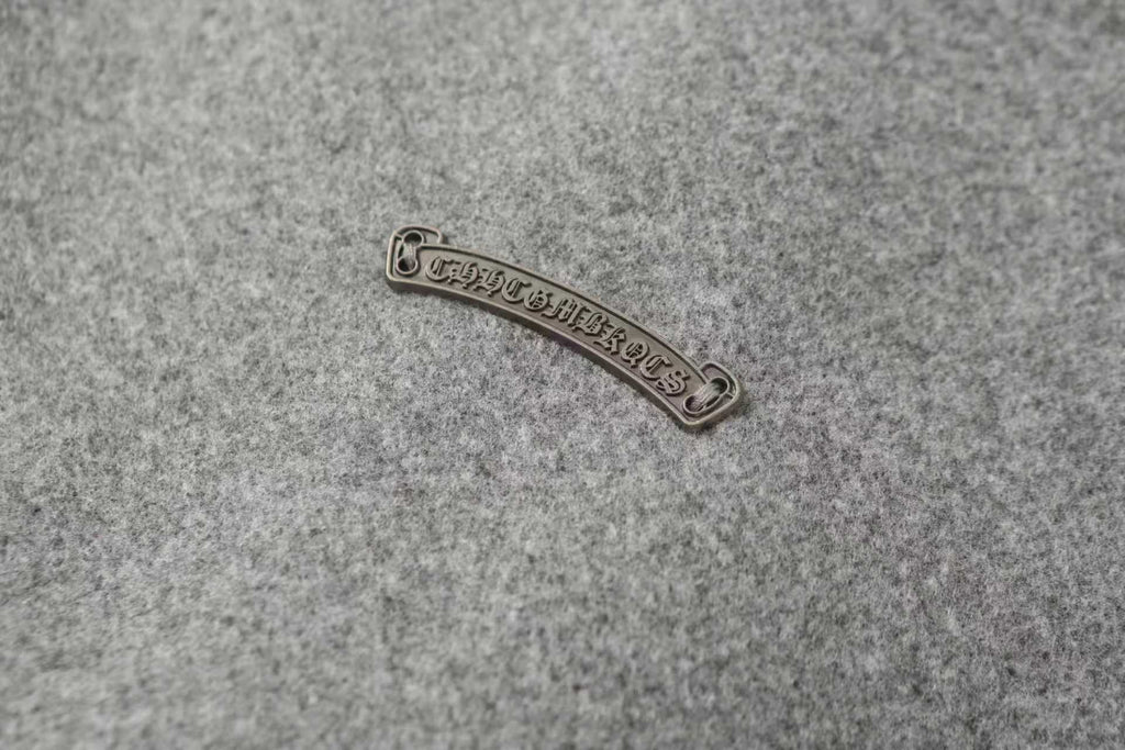 Chrome-Hearts Multi Cross Varsity Jacket - Grey Black Street Jacket 2215