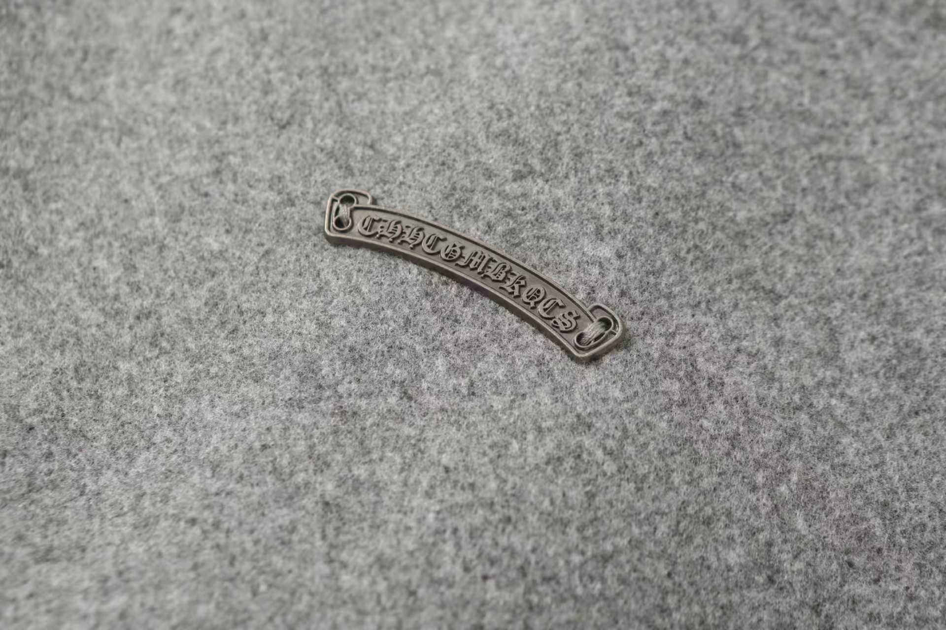 Chrome-Hearts Multi Cross Varsity Jacket - Grey Black Street Jacket 2215