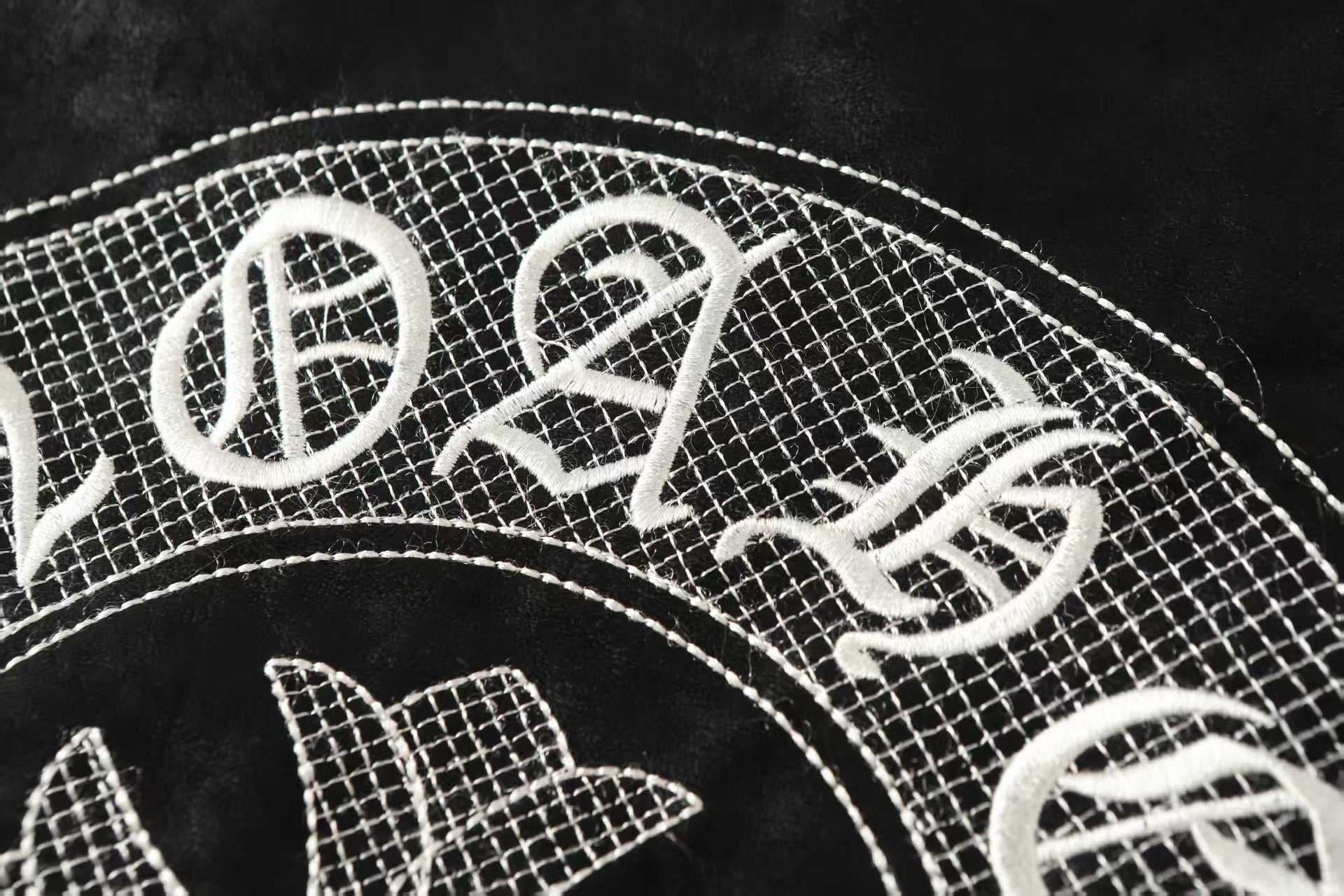 Chrome-Hearts Horseshoe Cross Jacket - Black Street Embroidered Coat 8800