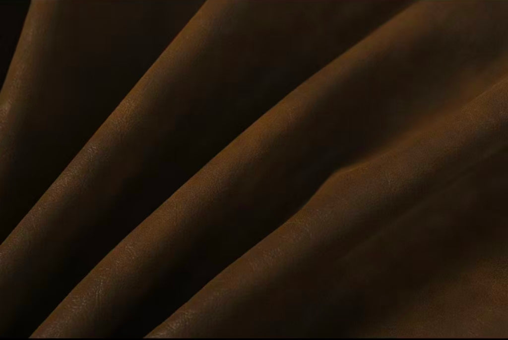 Chrome-Hearts Cross Patch Suede Jacket - Brown Gothic Streetwear Outerwear 8833