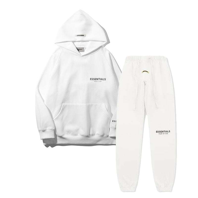 FW21 Reflective Font Hoodie / Pants / Set -White